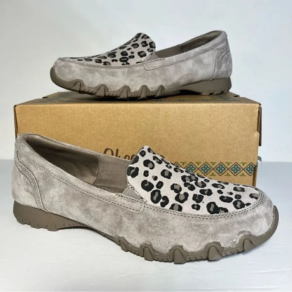 Skechers Bikers Fierce Instinct MC Relax Leopard Loafers